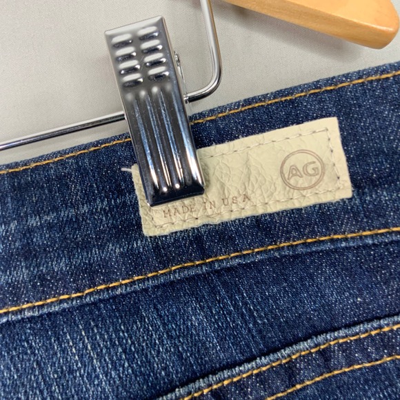 AG Jeans Stilt Roll Up Blue Denim Women's Casual Cuffed Ankle Pants - Picture 6 of 10